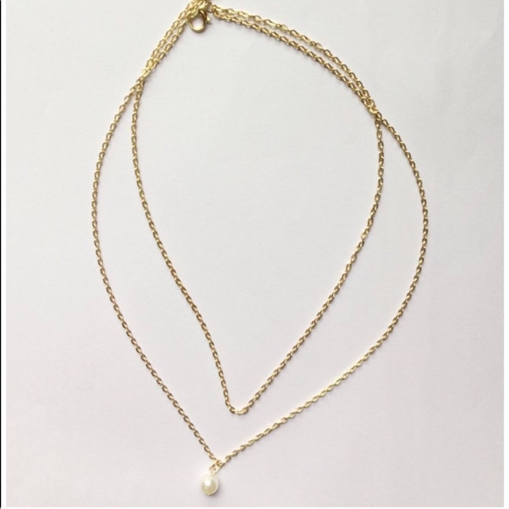 2 for $12 item - Double Layer Pearl Necklace - Picture 2 of 2